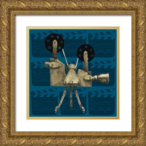 Vintage Film IV Gold Ornate Wood Framed Art Print with Double Matting by Popp, Grace