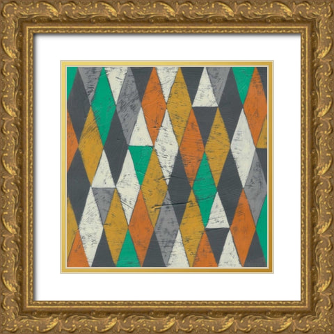 Luciens Pattern I Gold Ornate Wood Framed Art Print with Double Matting by Zarris, Chariklia