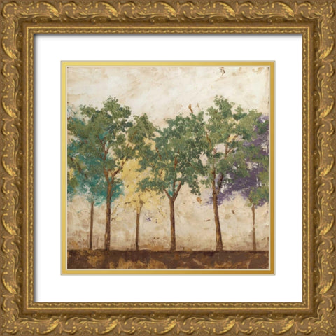 Arbor Discourse I Gold Ornate Wood Framed Art Print with Double Matting by Meagher, Megan