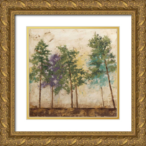 Arbor Discourse II Gold Ornate Wood Framed Art Print with Double Matting by Meagher, Megan