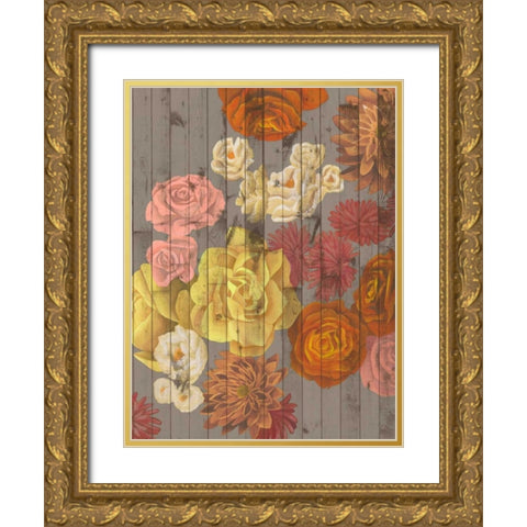 Danza del Sol II Gold Ornate Wood Framed Art Print with Double Matting by Popp, Grace