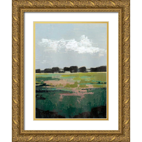 Glowing Pasture I Gold Ornate Wood Framed Art Print with Double Matting by Popp, Grace