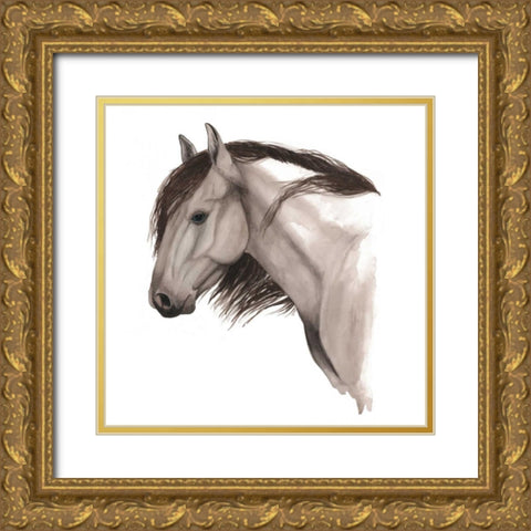 Wild Horse II Gold Ornate Wood Framed Art Print with Double Matting by Popp, Grace