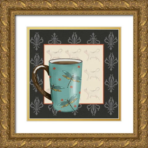 Coffee Break I Gold Ornate Wood Framed Art Print with Double Matting by Reynolds, Jade