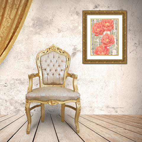 Summer Gardens II Gold Ornate Wood Framed Art Print with Double Matting by Popp, Grace