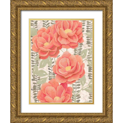 Summer Gardens II Gold Ornate Wood Framed Art Print with Double Matting by Popp, Grace