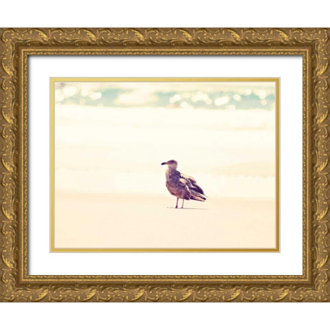 Go Left Gold Ornate Wood Framed Art Print with Double Matting by Coomes, Sylvia