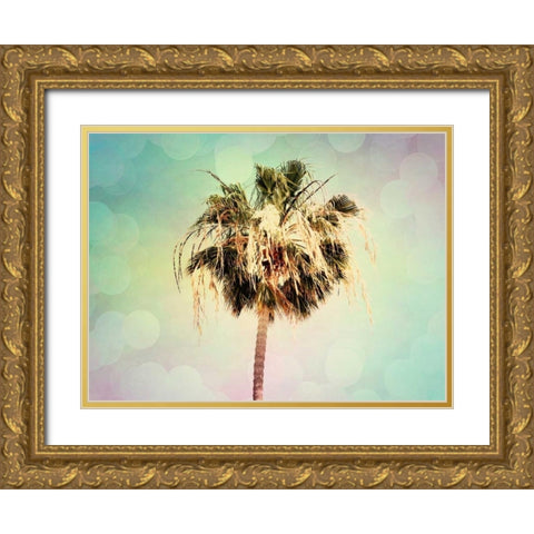 Palm Trees III Gold Ornate Wood Framed Art Print with Double Matting by Coomes, Sylvia