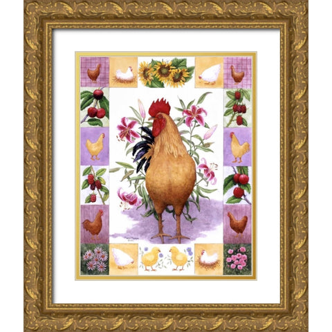 Jack and Jill I Gold Ornate Wood Framed Art Print with Double Matting by Matcham, Marcia