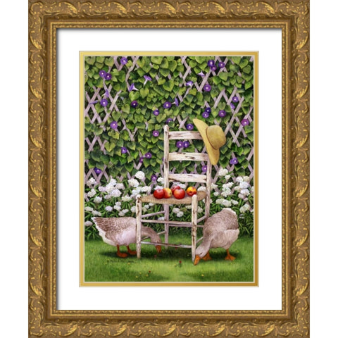 Morning Patrol II Gold Ornate Wood Framed Art Print with Double Matting by Matcham, Marcia