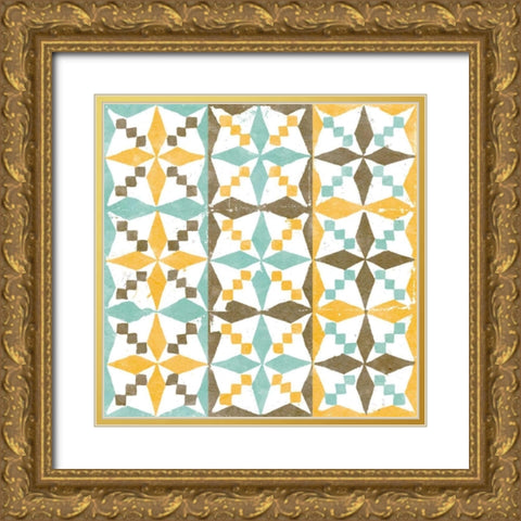Connection II Gold Ornate Wood Framed Art Print with Double Matting by Saunders, Alonzo