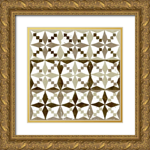 Connection VII Gold Ornate Wood Framed Art Print with Double Matting by Saunders, Alonzo
