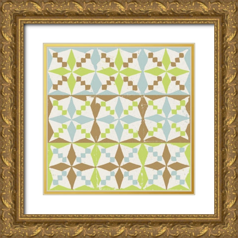 Connection VIII Gold Ornate Wood Framed Art Print with Double Matting by Saunders, Alonzo