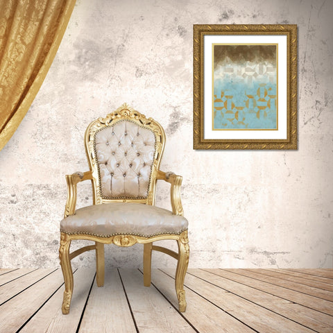 Shifting Sky I Gold Ornate Wood Framed Art Print with Double Matting by Saunders, Alonzo