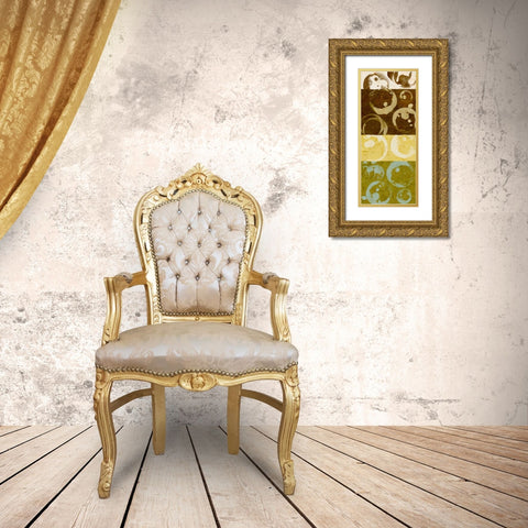 Stained Goodness II Gold Ornate Wood Framed Art Print with Double Matting by Saunders, Alonzo