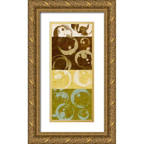 Stained Goodness II Gold Ornate Wood Framed Art Print with Double Matting by Saunders, Alonzo