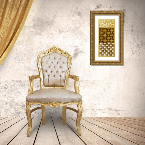 Tiled Up I Gold Ornate Wood Framed Art Print with Double Matting by Saunders, Alonzo