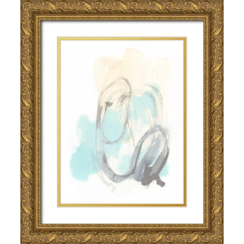 Perpetual Gesture II Gold Ornate Wood Framed Art Print with Double Matting by Vess, June Erica