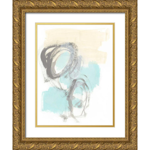Perpetual Gesture III Gold Ornate Wood Framed Art Print with Double Matting by Vess, June Erica