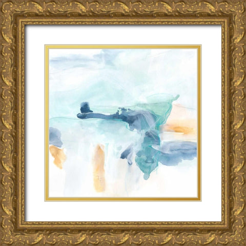 Liquid Vista II Gold Ornate Wood Framed Art Print with Double Matting by Vess, June Erica
