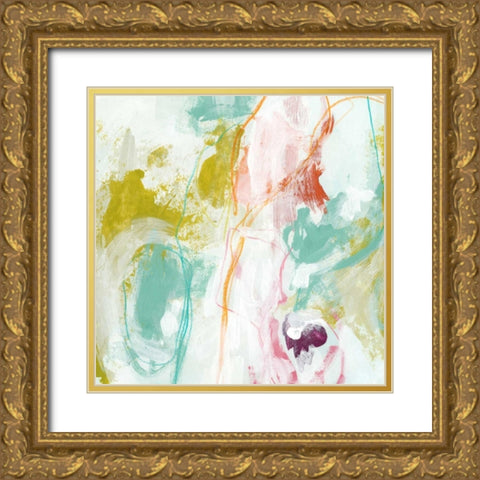 Scattershot I Gold Ornate Wood Framed Art Print with Double Matting by Vess, June Erica