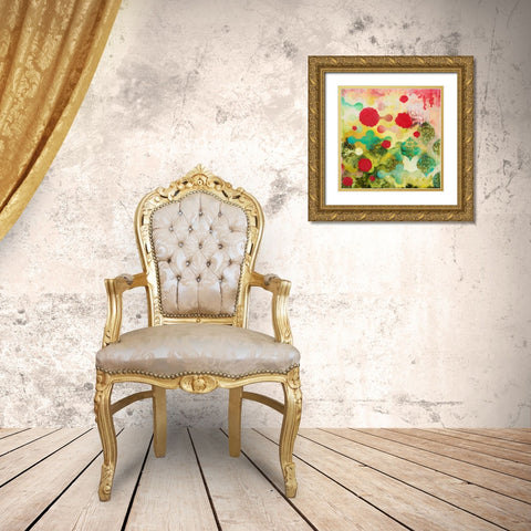 Dainty Doings Gold Ornate Wood Framed Art Print with Double Matting by Robinson, Heather