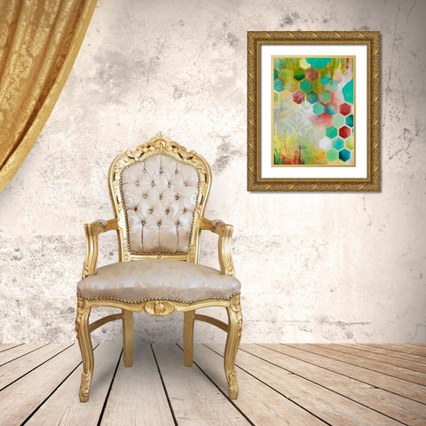 Hope Springs I Gold Ornate Wood Framed Art Print with Double Matting by Robinson, Heather