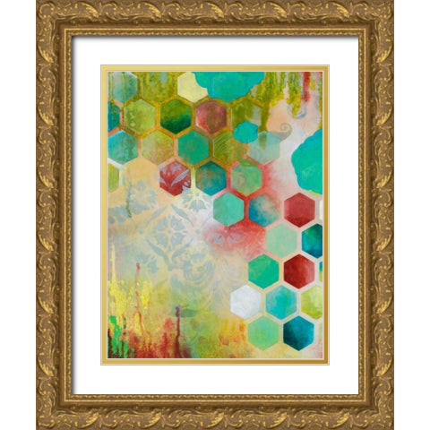 Hope Springs I Gold Ornate Wood Framed Art Print with Double Matting by Robinson, Heather