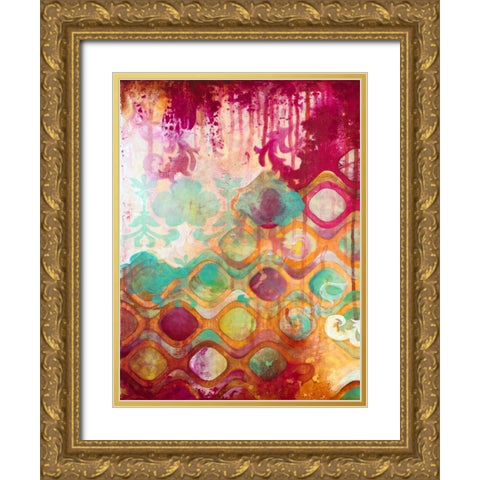 Overload I Gold Ornate Wood Framed Art Print with Double Matting by Robinson, Heather