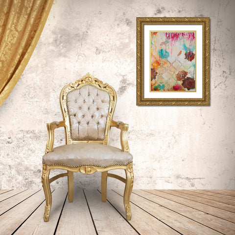 Moroccan Fantasy IV Gold Ornate Wood Framed Art Print with Double Matting by Robinson, Heather