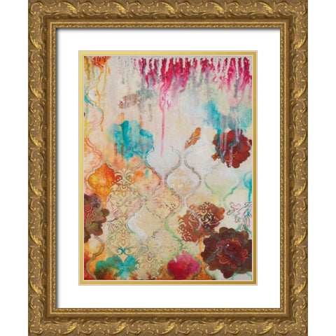 Moroccan Fantasy IV Gold Ornate Wood Framed Art Print with Double Matting by Robinson, Heather