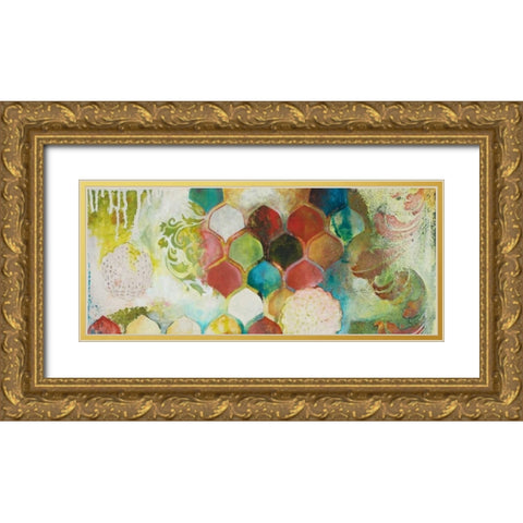 Abundance I Gold Ornate Wood Framed Art Print with Double Matting by Robinson, Heather