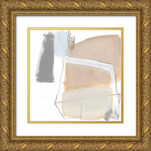 Overture V Gold Ornate Wood Framed Art Print with Double Matting by Vess, June Erica