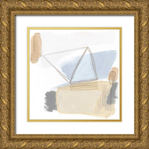 Overture VI Gold Ornate Wood Framed Art Print with Double Matting by Vess, June Erica