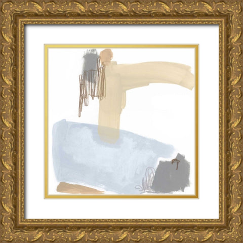 Overture VII Gold Ornate Wood Framed Art Print with Double Matting by Vess, June Erica
