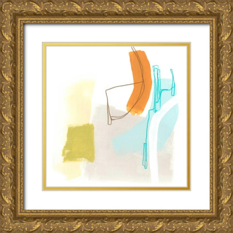 Adagio I Gold Ornate Wood Framed Art Print with Double Matting by Vess, June Erica