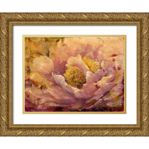 Floral in Bloom I Gold Ornate Wood Framed Art Print with Double Matting by OToole, Tim