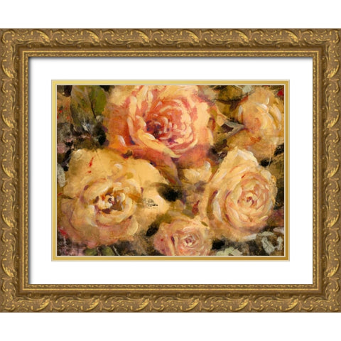 Floral in Bloom II Gold Ornate Wood Framed Art Print with Double Matting by OToole, Tim