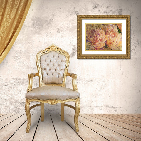Floral in Bloom III Gold Ornate Wood Framed Art Print with Double Matting by OToole, Tim