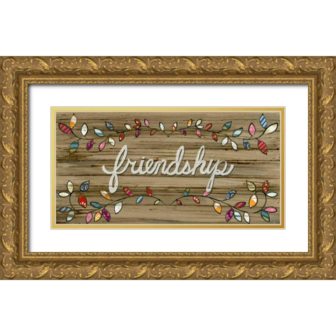Love and Laughter II Gold Ornate Wood Framed Art Print with Double Matting by Vess, June Erica