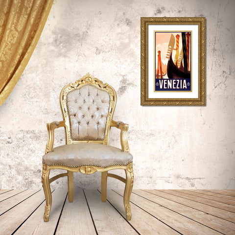 See Venezia Gold Ornate Wood Framed Art Print with Double Matting by Studio W