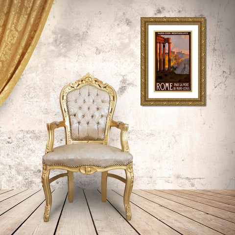 See Rome Gold Ornate Wood Framed Art Print with Double Matting by Studio W
