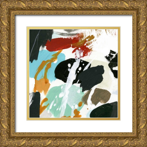 Syncopation I Gold Ornate Wood Framed Art Print with Double Matting by Vess, June Erica