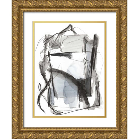 Busy Intersection I Gold Ornate Wood Framed Art Print with Double Matting by Harper, Ethan