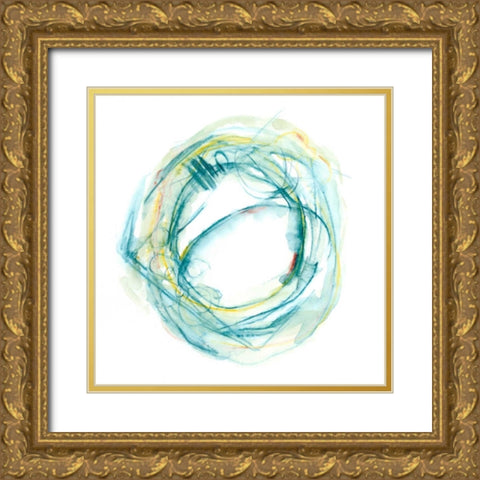 Orbital Path I Gold Ornate Wood Framed Art Print with Double Matting by Harper, Ethan