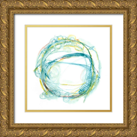 Orbital Path II Gold Ornate Wood Framed Art Print with Double Matting by Harper, Ethan