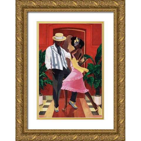 Night Out III Gold Ornate Wood Framed Art Print with Double Matting by Reynolds, Graham