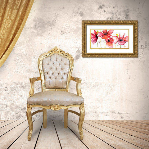 Campo Gold Ornate Wood Framed Art Print with Double Matting by Herrera, Leticia