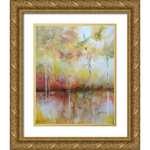 Alazanas II Gold Ornate Wood Framed Art Print with Double Matting by Herrera, Leticia