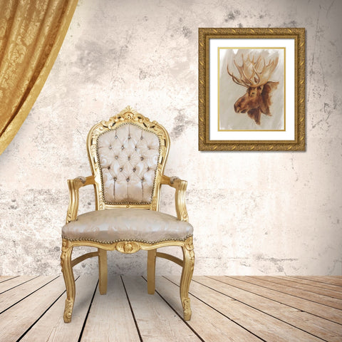 Western American Animal Study II Gold Ornate Wood Framed Art Print with Double Matting by Harper, Ethan